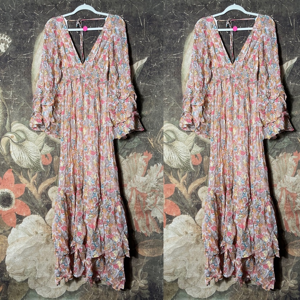 New Free People Ophelia Maxi Dress Size S $300 - Picture 6 of 7